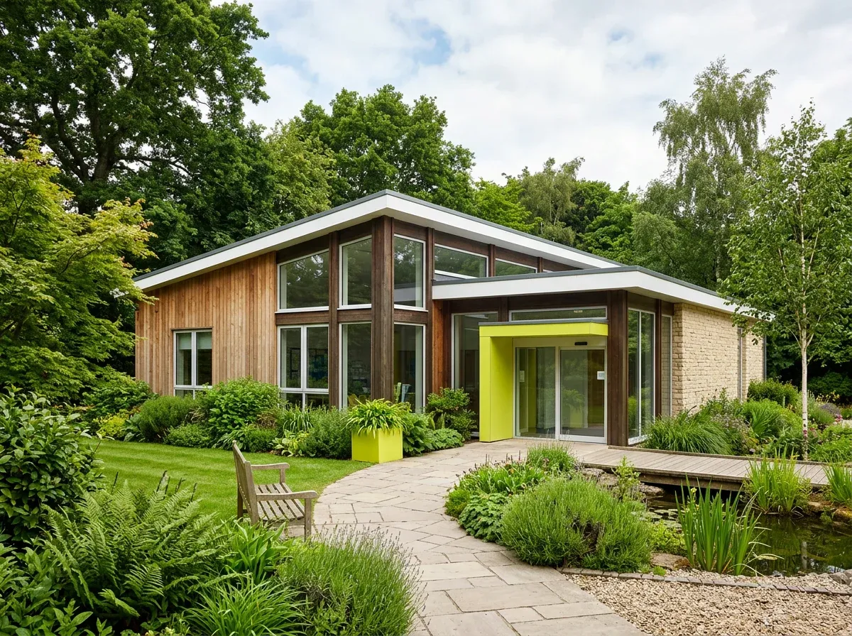 A beautiful community venue surrounded by gardens