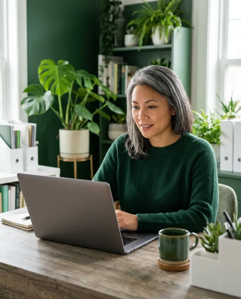 Venue manager setting up their listing on a laptop