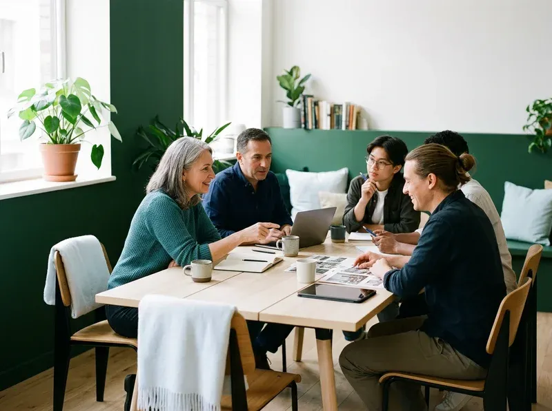 Group meeting at a community space